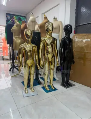 High Quality Chrome Gold Unisex Kids Mannequins