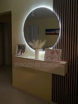 Round Mirror With Back Light