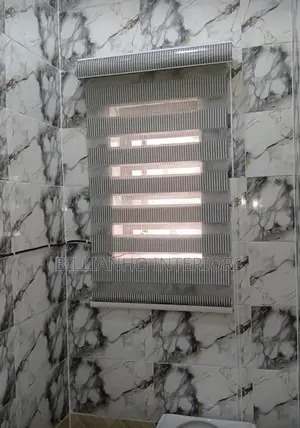 Patterned Gray Day&night Window Blinds