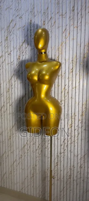 Luxury Gold BBL Mannequin With Head & Adjustable Stand - New Arrival