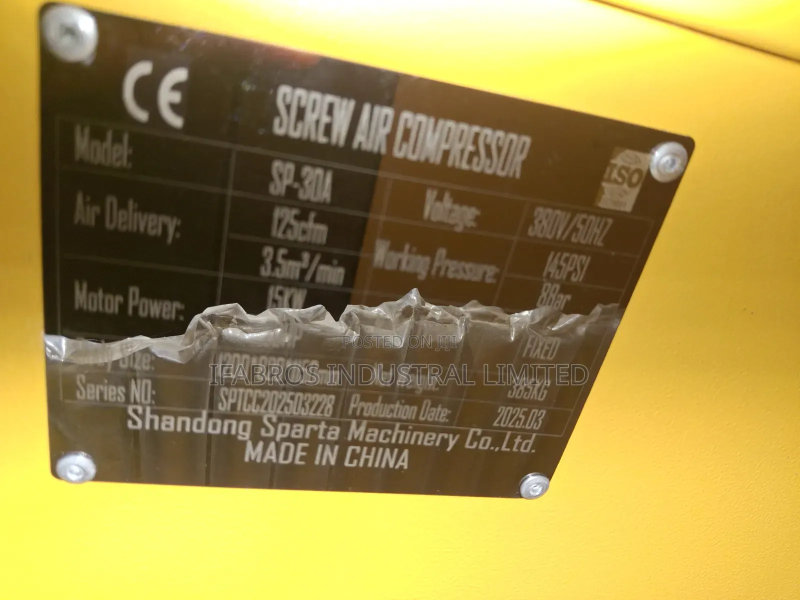 Screw Air Compressor 22kw 30hp