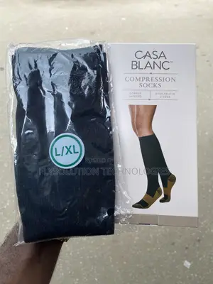 Casa Blanc Copper-Infused Compression Socks - L/Xl