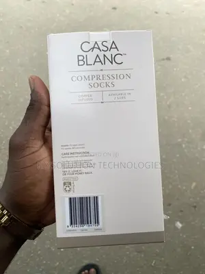 Casa Blanc Copper-Infused Compression Socks - L/Xl