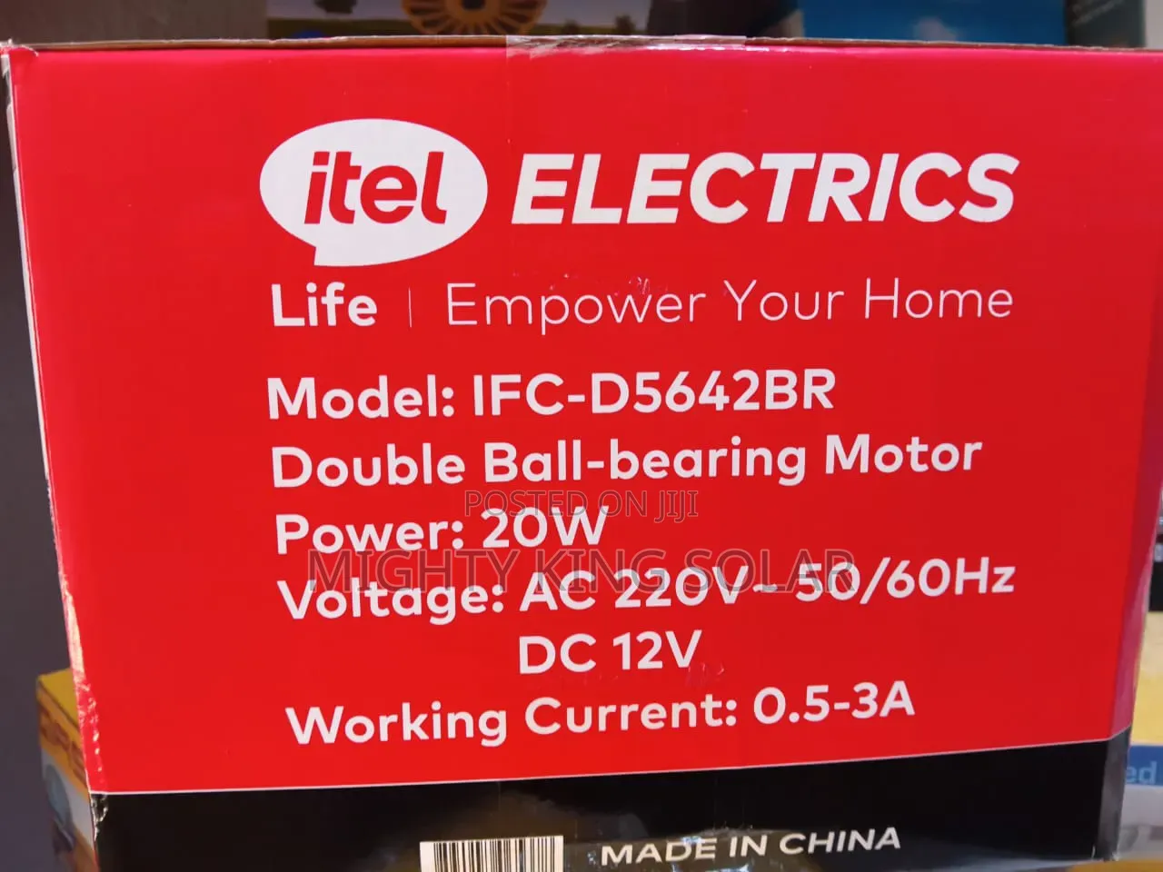 Itel Ceiling Fan 56in.with 20w Low Voltage