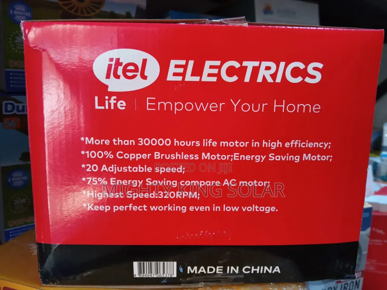 Itel Ceiling Fan 56in.with 20w Low Voltage