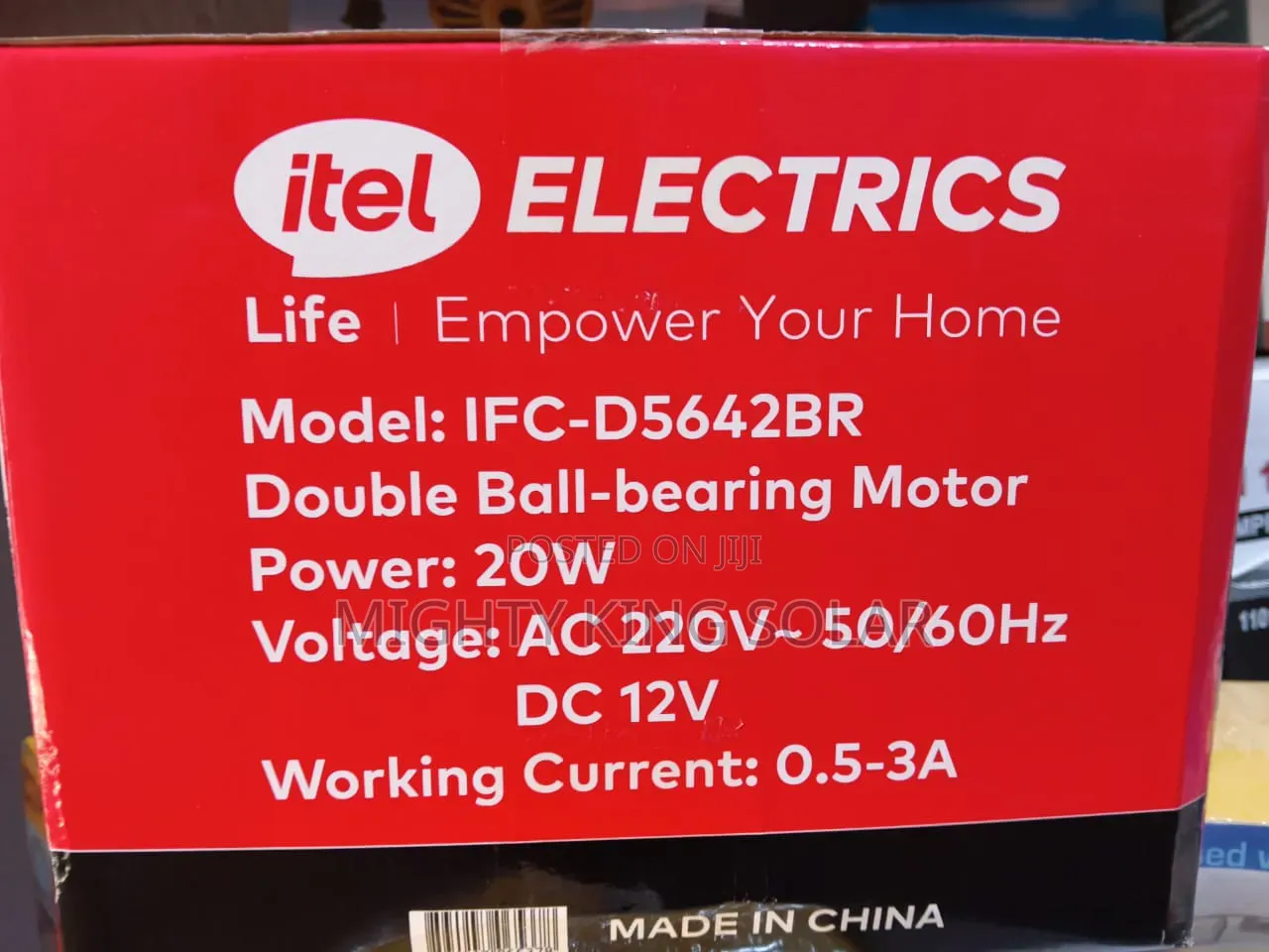 Itel Ceiling Fan 56in.with 20w Low Voltage