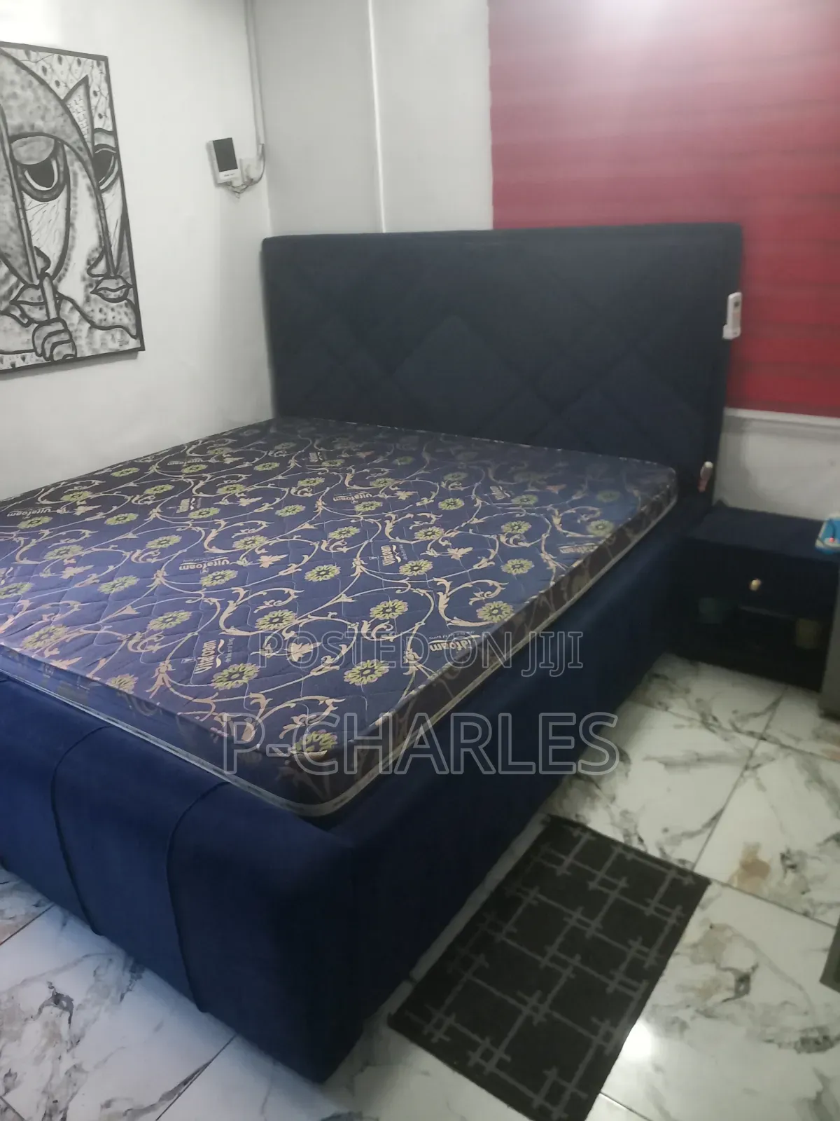 6 by 6 Bedframe and Mattress