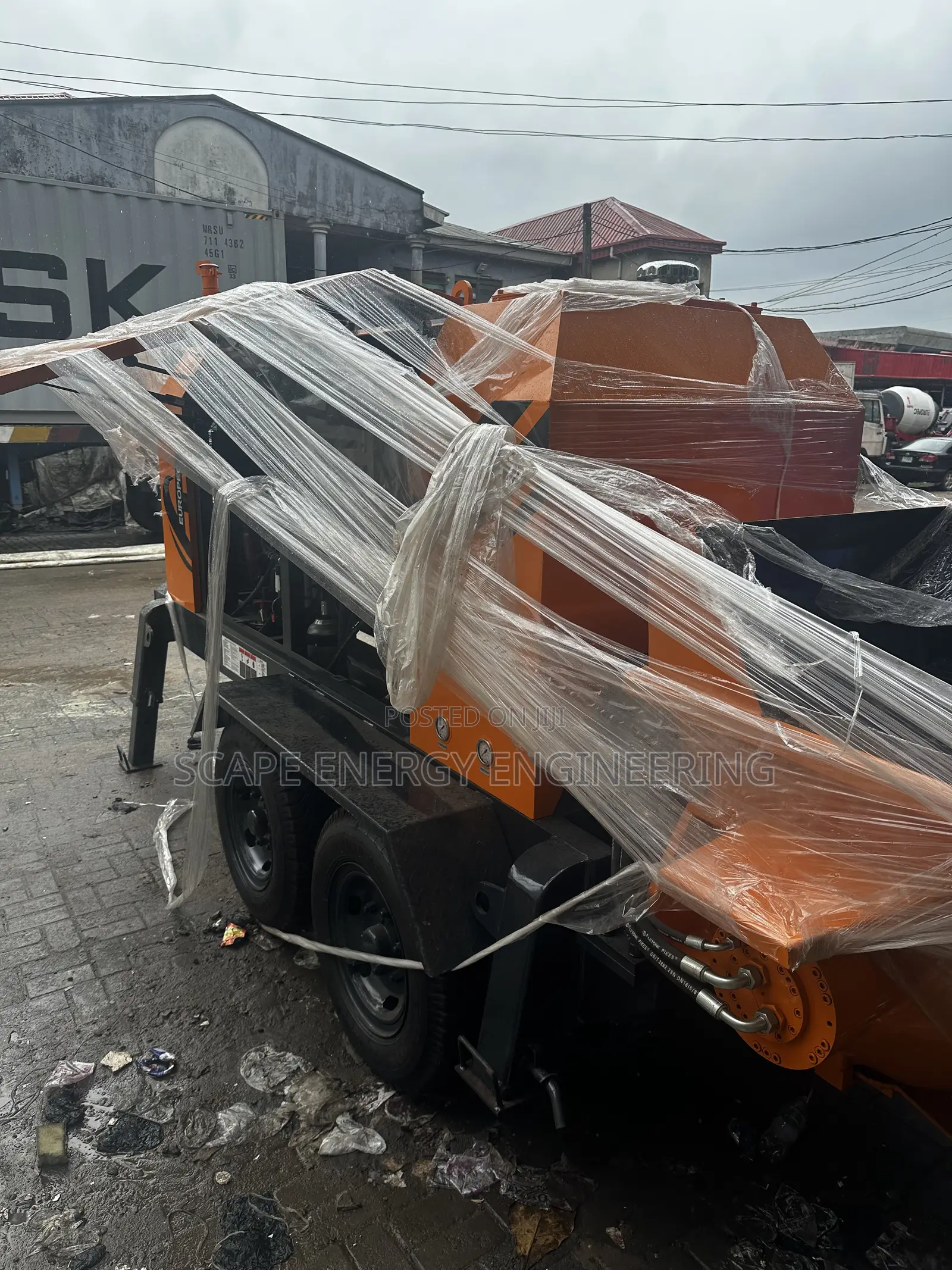 Concrete Pump Trailer 60 Cubic Meter Capacity