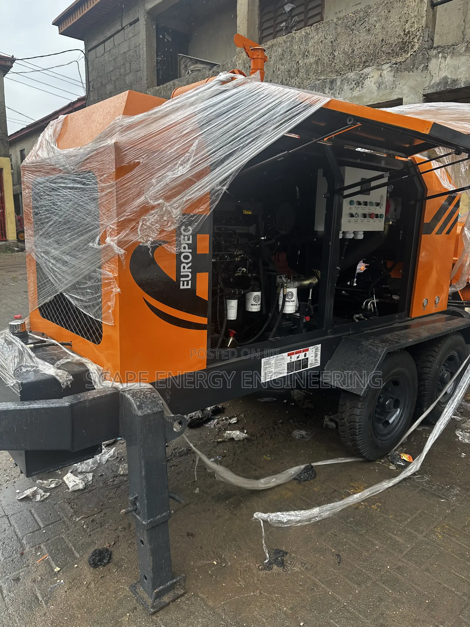 Concrete Pump Trailer 60 Cubic Meter Capacity