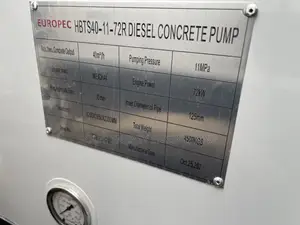 Concrete Pump Trailer 40 Cubic Meter Capacity