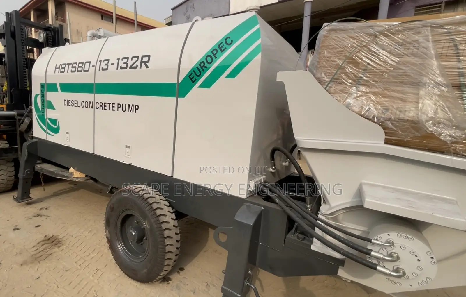 Concrete Pump Trailer 80 Cubic Meter Capacity