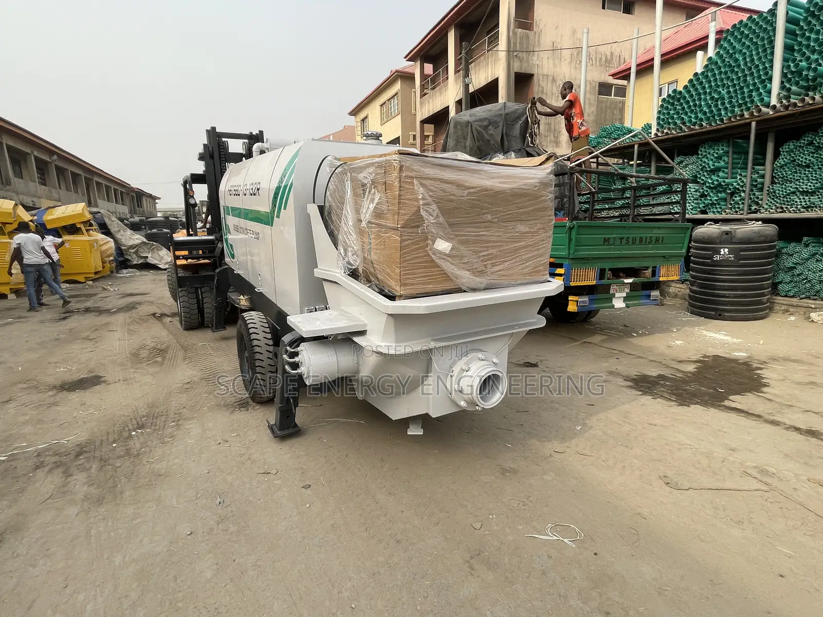 Concrete Pump Trailer 80 Cubic Meter Capacity
