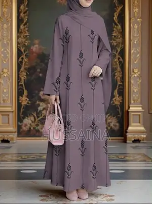 Elegant Luxury Purple Abaya_Classy and Modest