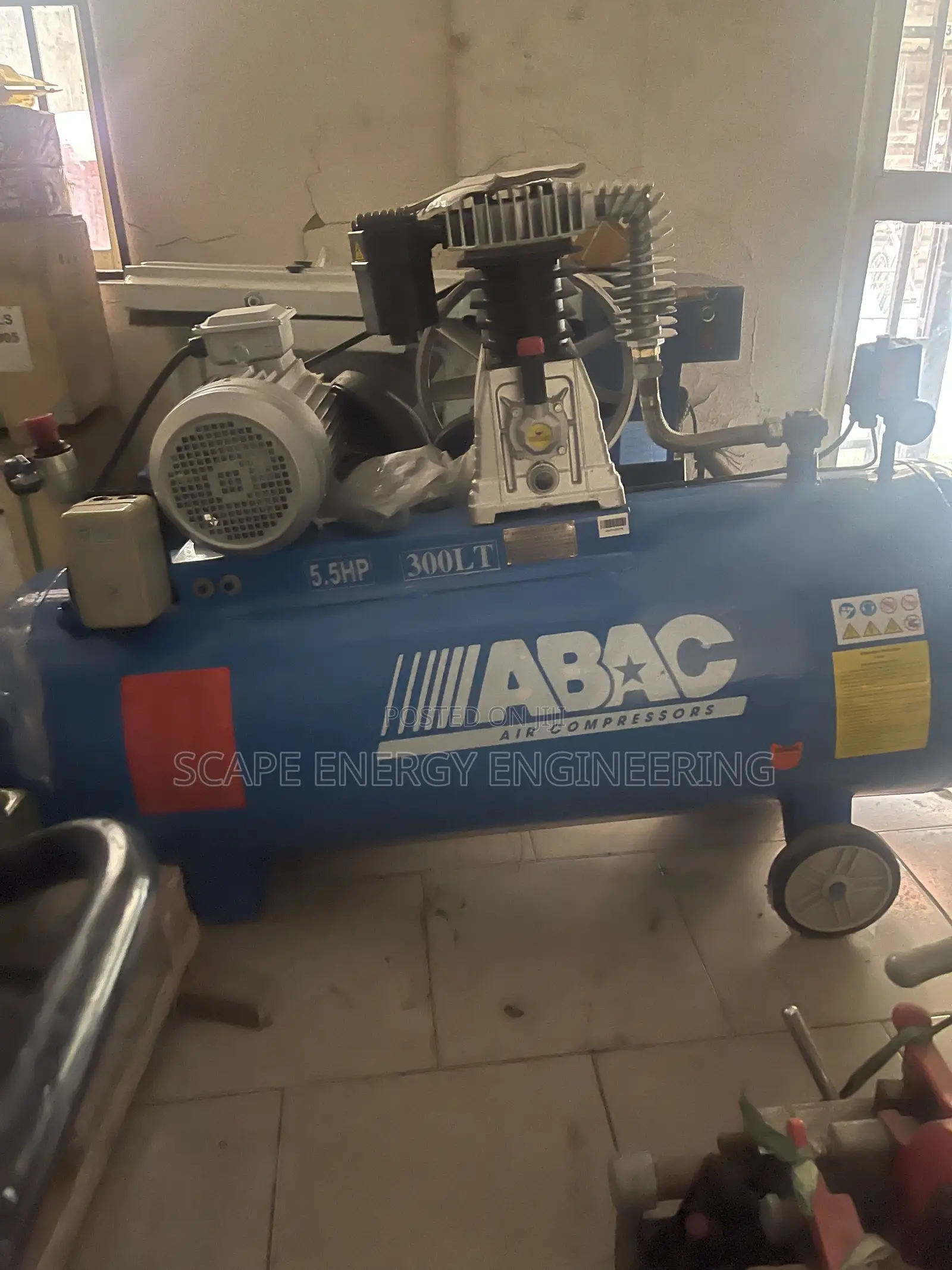 Abac Air Compressor 300Lt 5.5hp