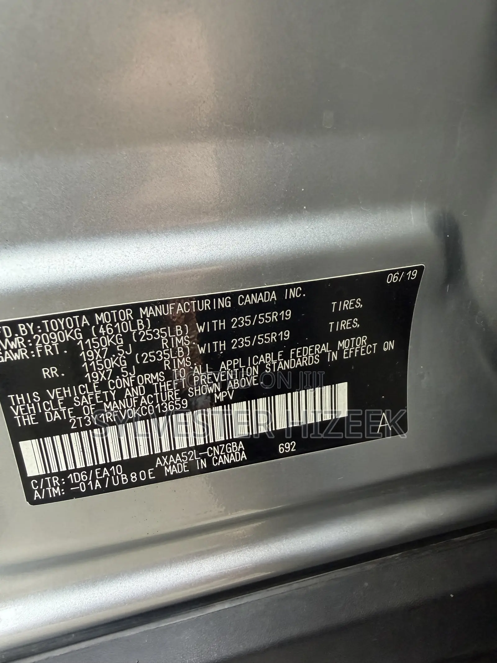 Toyota RAV4 2019 Silver
