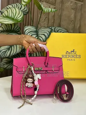 Luxury Hermes-Style Birkin Handbag With Long Strap