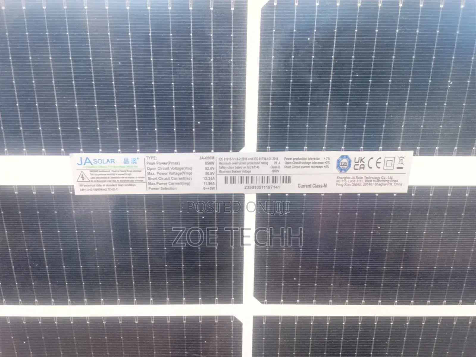 JA Solar 650W Solar Panel – Original JA-650M