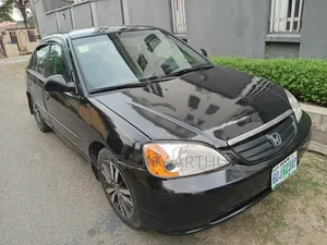 Honda Civic DX 4dr Sedan w/Side Airbags (1.7L 4cyl 5M) 2001 Black