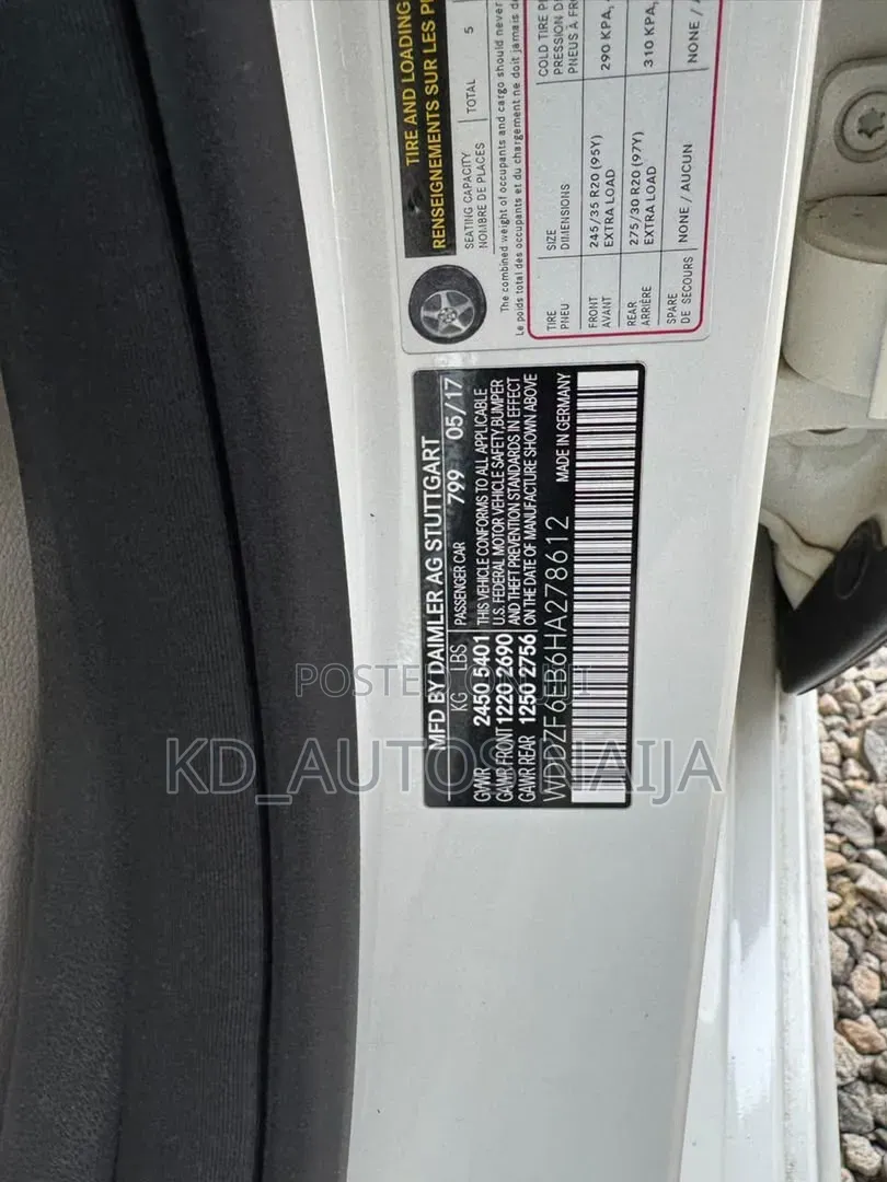 Mercedes-Benz E430 2017 White