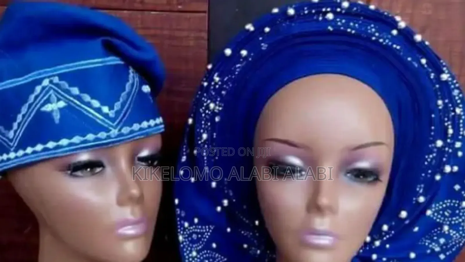 Men Cap Made With Aso Oke Fabric
