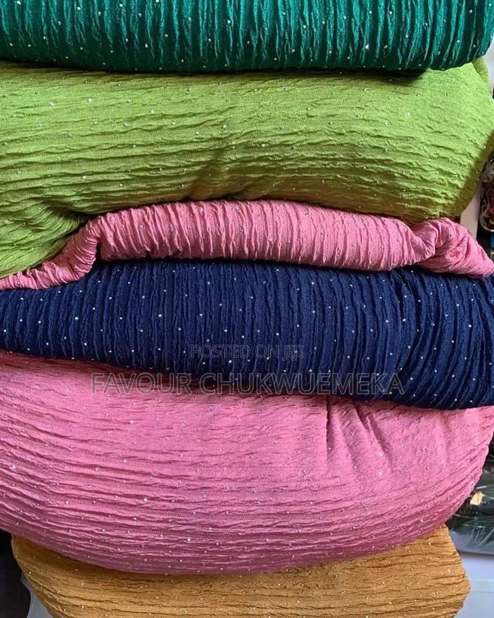 Plain Chiffon & Crepe Materials Per Yard - All Colors - Ilorin