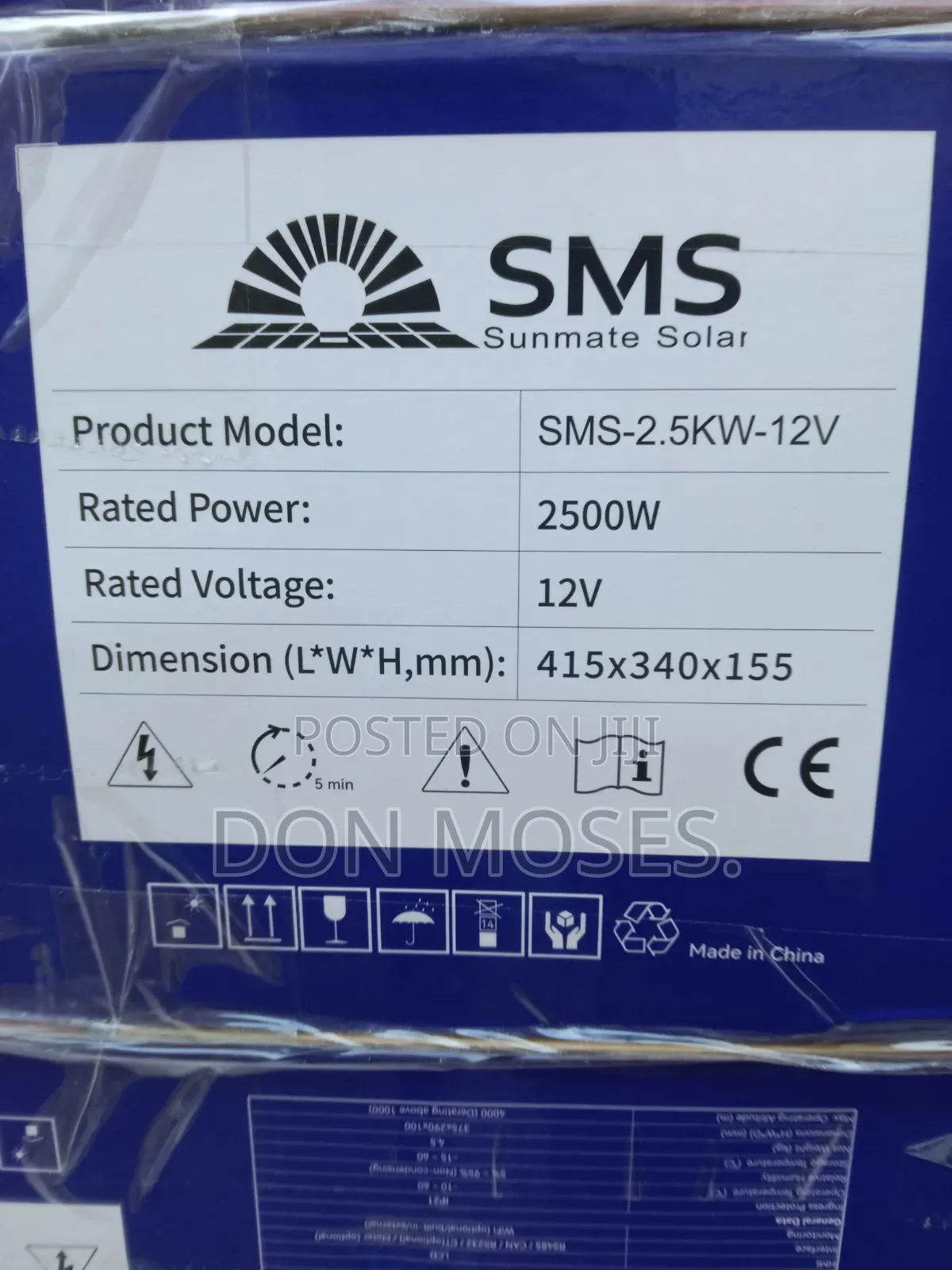 2.5kva SMS Solar Hybrid Inverter 12v