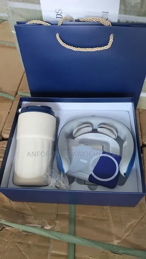 3-in-1 Gift Set – Insulated Mug, Power Bank & Neck Massager