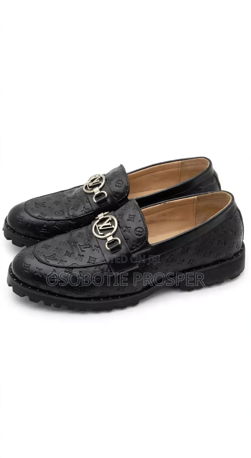 Clean Black LV Loavers