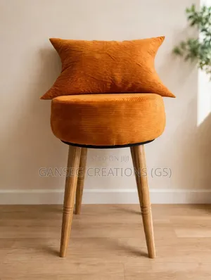 Luxury Upholstered Stool | Stylish Ottoman Chair | Handmade Furniture