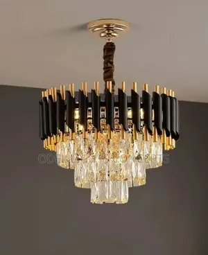 400mm Crystal Black Chandelier
