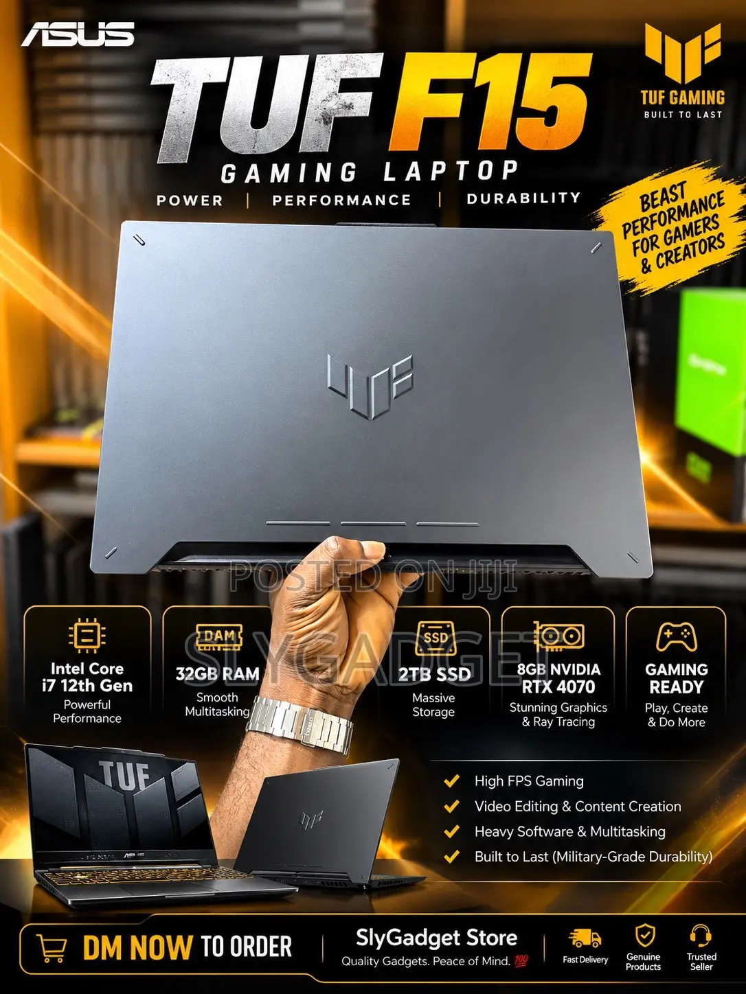 Laptop Asus TUF Dash F15 32GB Intel Core i7 SSD 2T