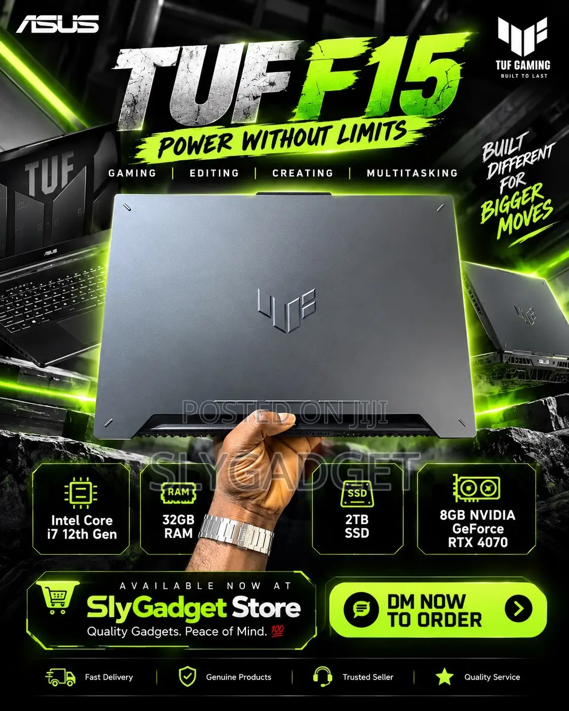 Laptop Asus TUF Dash F15 32GB Intel Core i7 SSD 2T