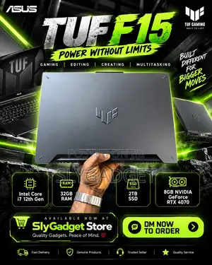 Laptop Asus TUF Dash F15 32GB Intel Core i7 SSD 2T
