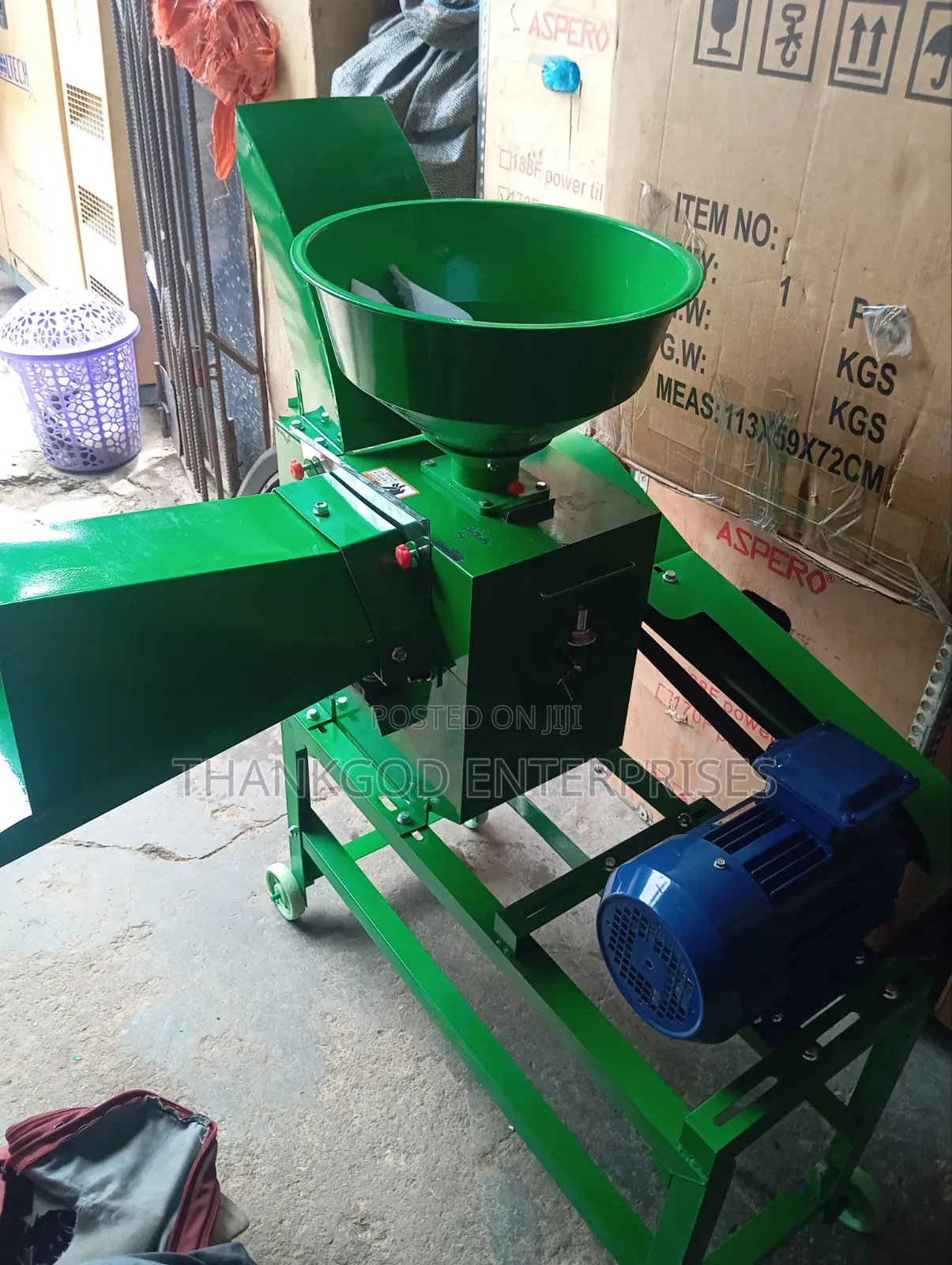Chaffcutter With Hammer Mill Crusher Machine