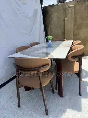 Modern Classic Dining Table With Six Chairs