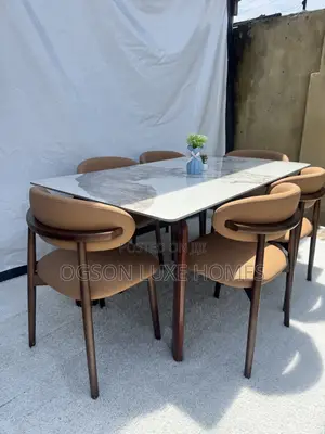Modern Classic Dining Table With Six Chairs