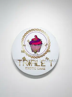 Custom Resin Business Signage & Wall Clock | 3D Logo Sign