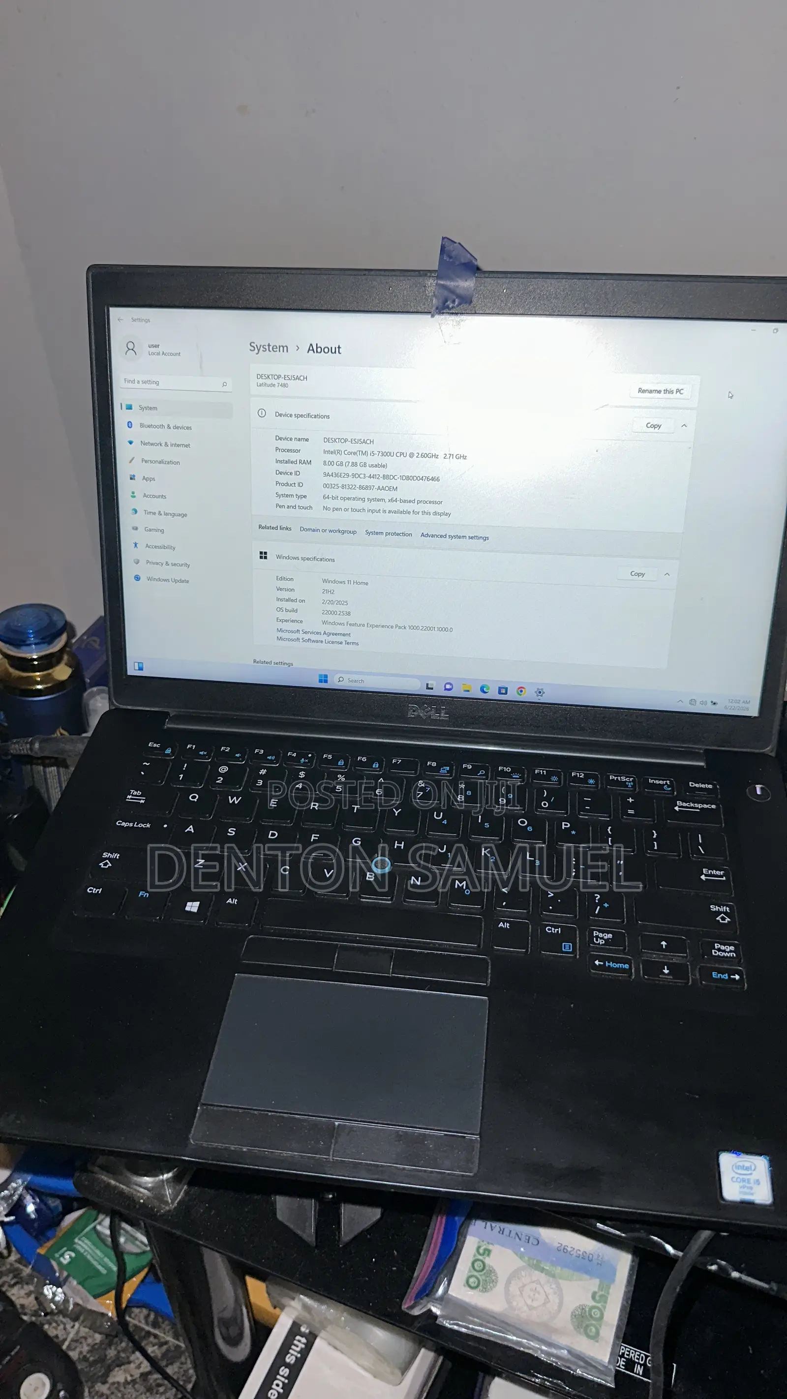 Laptop Dell Latitude 7480 8GB Intel Core i7 SSD 256GB