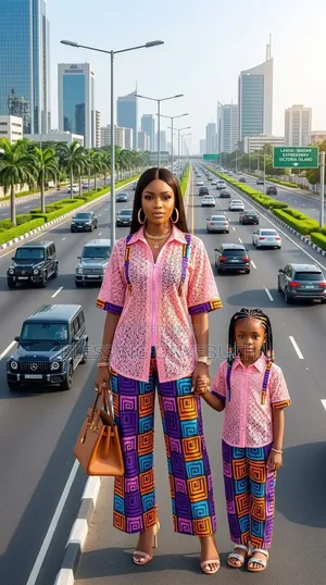LUXURY Palazzo Pant and Top Mummy&child Custom & Ready-to-Wear
