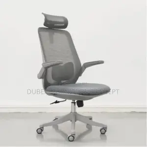 Grey Mesh Ergonomic Flip Arm Office Chair