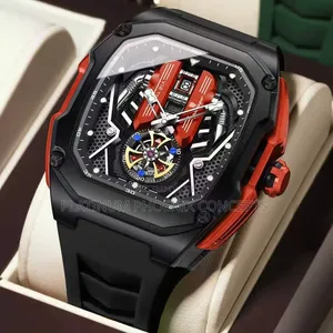 Luxury V12 Engine Skeleton Poedagar Wristwatch