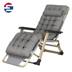 Outdoor Relaxing Comfort Chair With Cushion - Grey