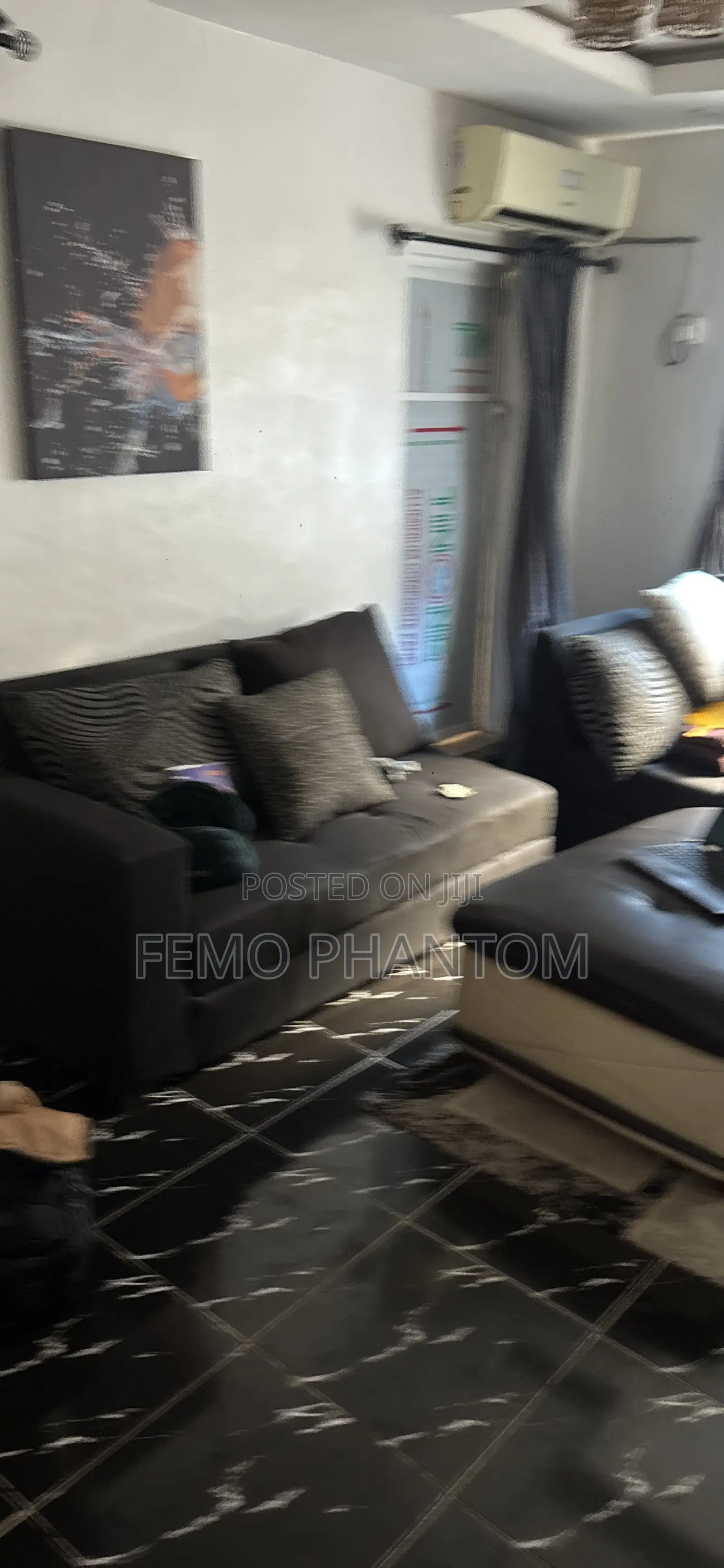 L Shaped Sofa + Ottoman
