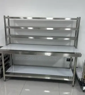 Work Table With Shelves
