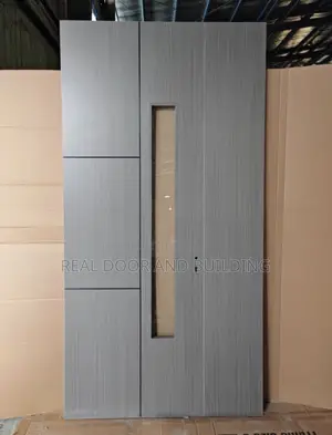 High Quality 4ft X 8ft HDF Wooden Door With Glass (64lhd)