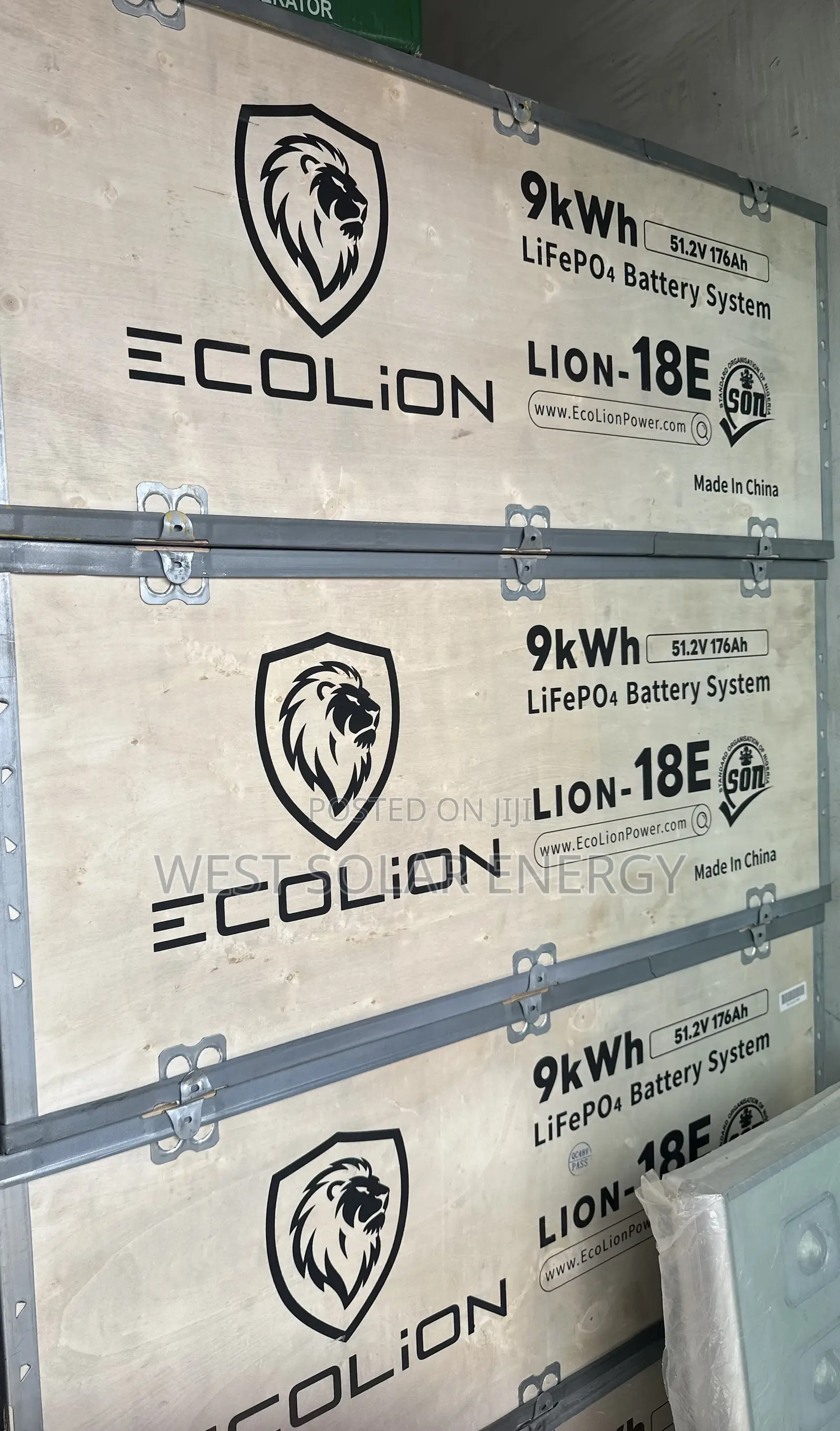 9Kwh 51.2v EcoLion Lithium Ion Battery