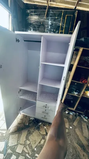 Creation at Its Finest ( 3 by 6 White Wardrobe With Mirror)