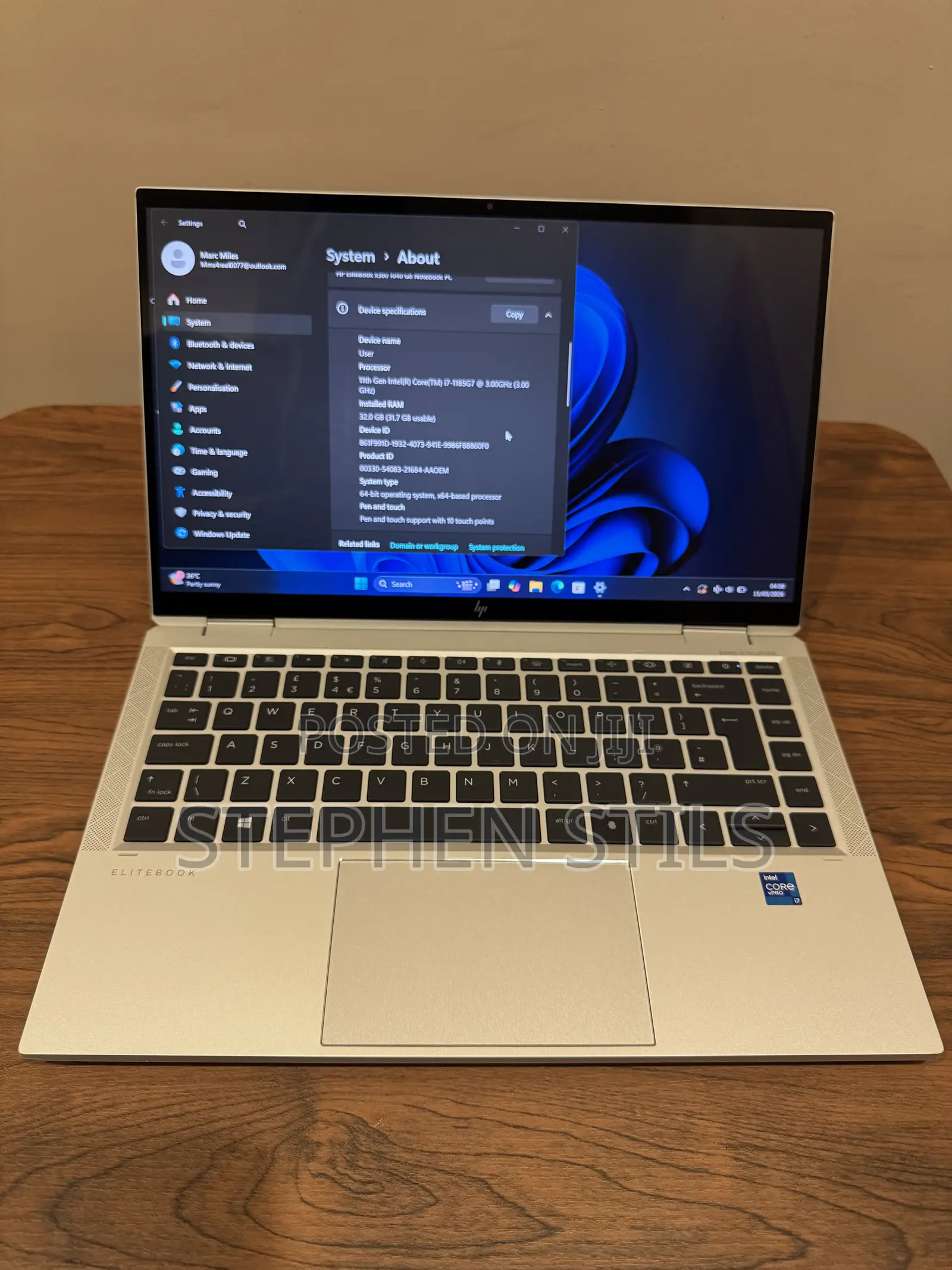 Laptop HP EliteBook 1040 G8 32GB Intel Core i7 SSD 512GB