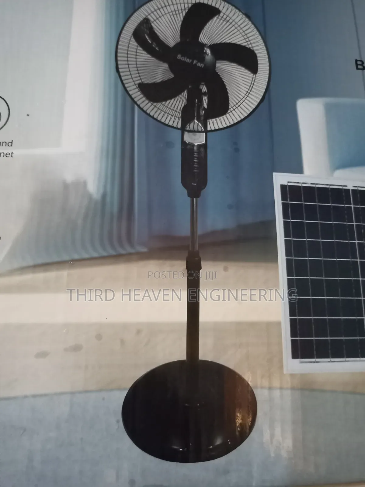Rechargeable Solar Fan