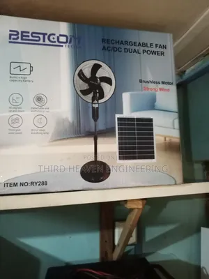 Rechargeable Solar Fan